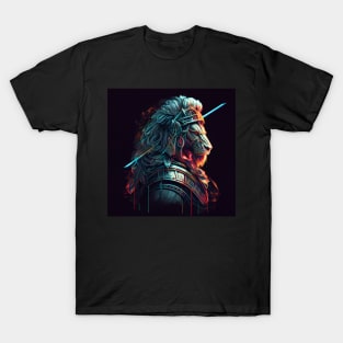 Armored Lion King Warrior T-Shirt